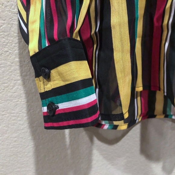 (NWT) INC International Concepts Women's Party Stripe Sheer Top Plus Size 2X - Picture 6 of 14